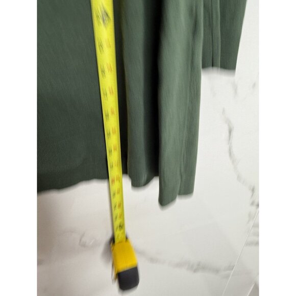 Planet by Lauren G one Size Green Tunic Knit Sweater Minimalist Lagenlook - Picture 7 of 10